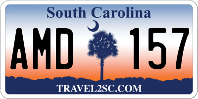 SC license plate AMD157