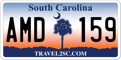 SC license plate AMD159