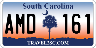 SC license plate AMD161