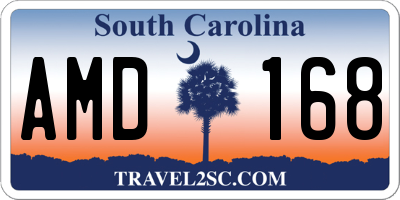 SC license plate AMD168