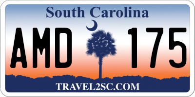SC license plate AMD175
