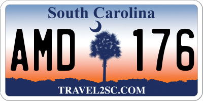 SC license plate AMD176