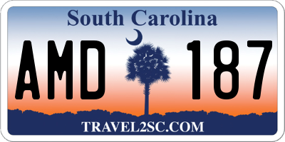 SC license plate AMD187