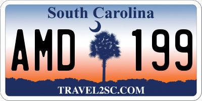 SC license plate AMD199