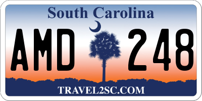 SC license plate AMD248