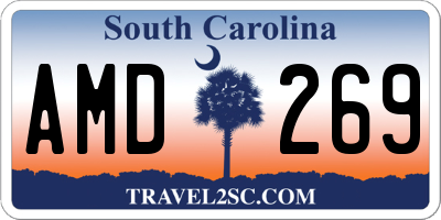 SC license plate AMD269
