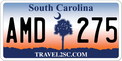 SC license plate AMD275