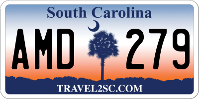 SC license plate AMD279