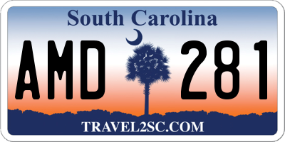 SC license plate AMD281