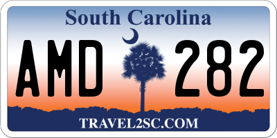 SC license plate AMD282