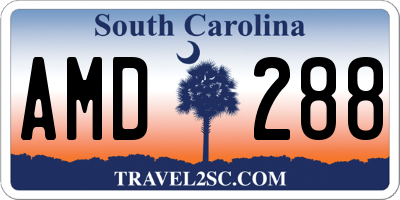 SC license plate AMD288