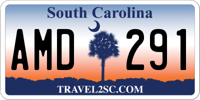 SC license plate AMD291