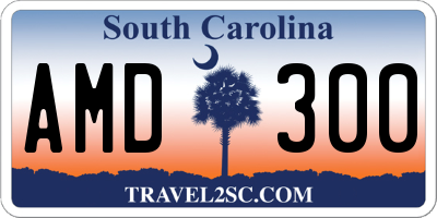 SC license plate AMD300