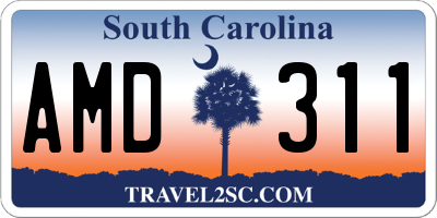 SC license plate AMD311