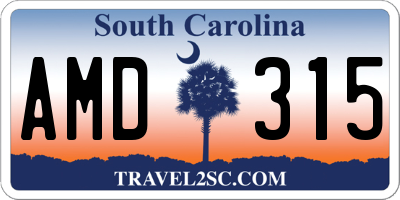 SC license plate AMD315
