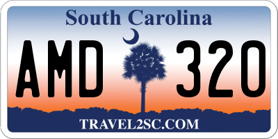 SC license plate AMD320