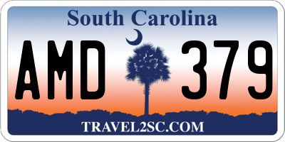 SC license plate AMD379