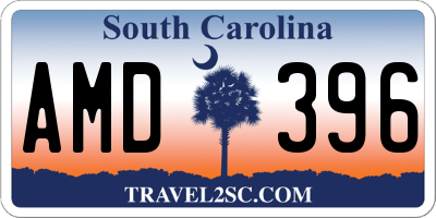 SC license plate AMD396