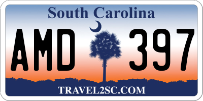 SC license plate AMD397
