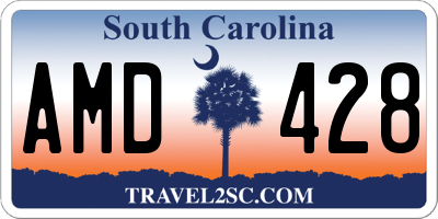 SC license plate AMD428