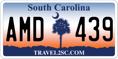SC license plate AMD439
