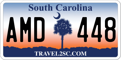 SC license plate AMD448