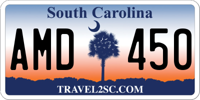 SC license plate AMD450