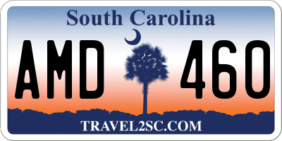 SC license plate AMD460