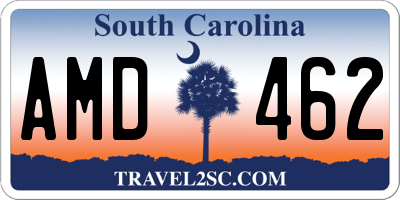 SC license plate AMD462