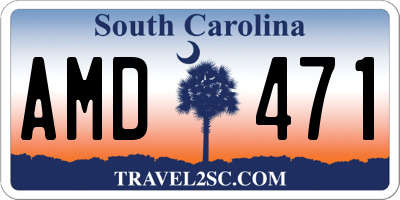 SC license plate AMD471