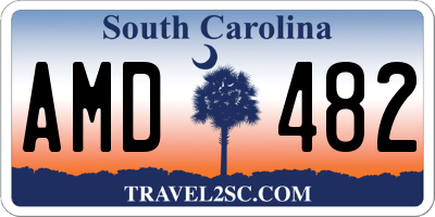 SC license plate AMD482