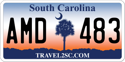 SC license plate AMD483