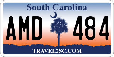 SC license plate AMD484