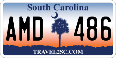 SC license plate AMD486