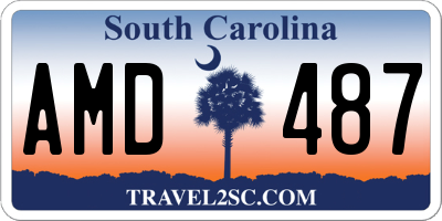 SC license plate AMD487