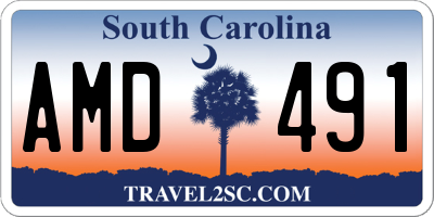 SC license plate AMD491
