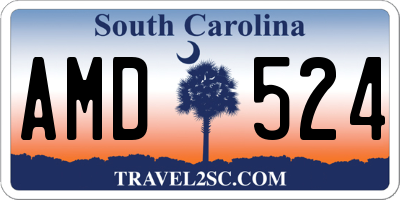 SC license plate AMD524