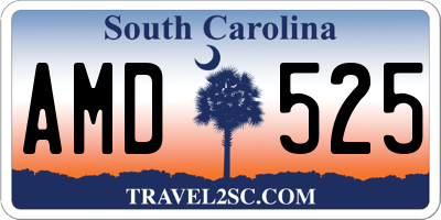 SC license plate AMD525
