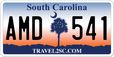 SC license plate AMD541