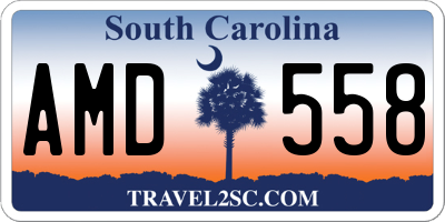 SC license plate AMD558