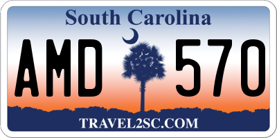 SC license plate AMD570