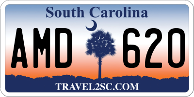 SC license plate AMD620