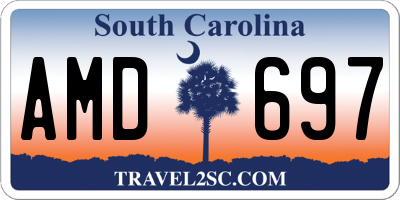 SC license plate AMD697