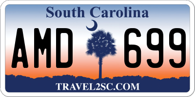 SC license plate AMD699