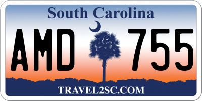SC license plate AMD755