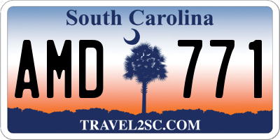 SC license plate AMD771