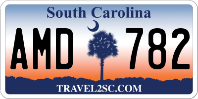 SC license plate AMD782