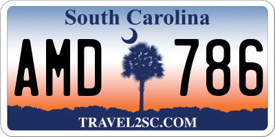 SC license plate AMD786