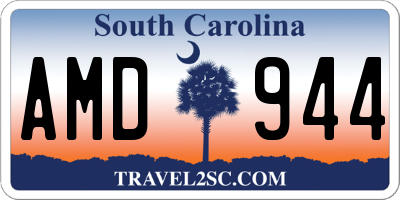 SC license plate AMD944