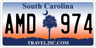 SC license plate AMD974